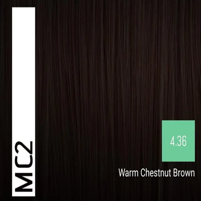 Sensus MC2 Permanent Hair Color 4.36 Warm Chestnut Brown 100ml - (μόνιμη βαφή χωρίς αμμωνία ζεστό καστανό μαονί) 2