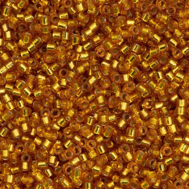 Χάντρα Miyuki Delica 11/0 - DB2157 - Silver Lined Duracoat Yellow Gold ~7gr