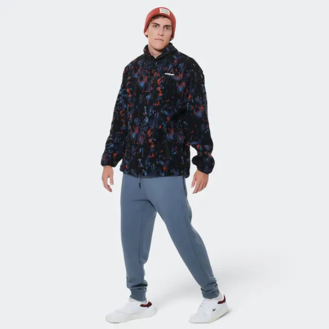 Body Action Half-Zip Printed Sherpa Navy 063613-01 - L 2