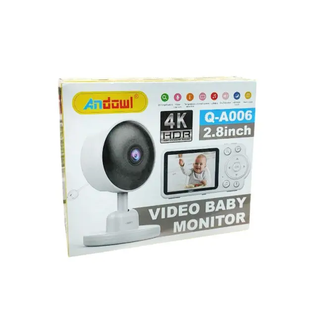 Andowl Baby Monitor 2.8” με κάμερα και εφαρμογή WiFi Ultra HD 4K Q-A006 - Video baby monitor 075808 3