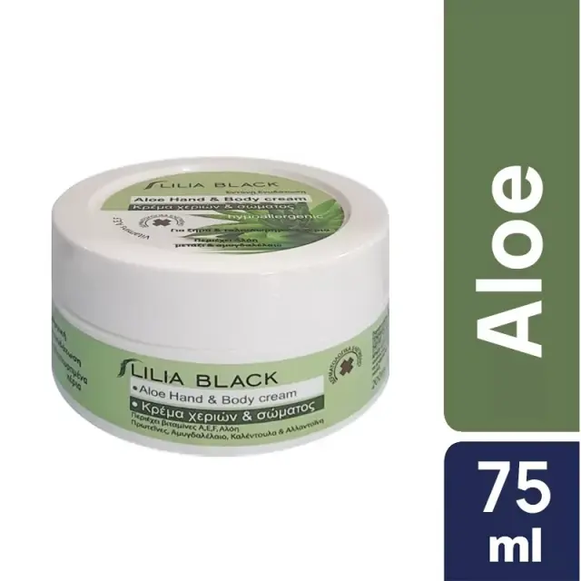 Lilia Black Κρέμα χεριών & σώματος Aloe 75ml