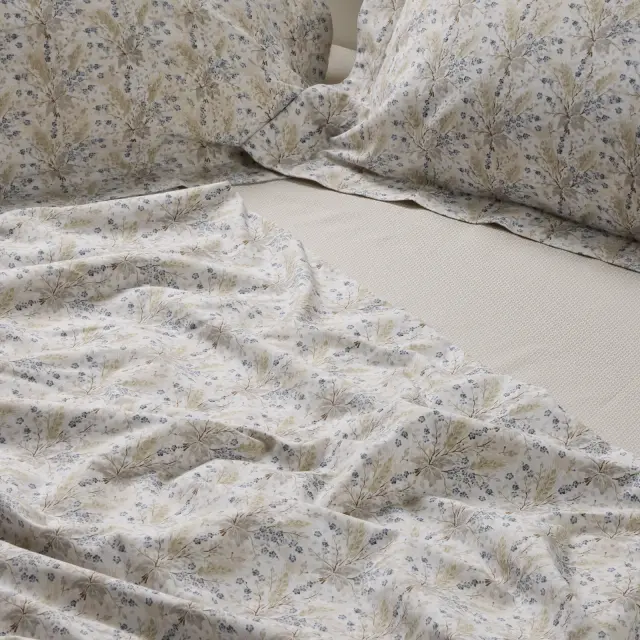 Σετ Σεντόνια 120x200+35 Μονά Casual Das Home 5440 Blue-Taupe Με Λάστιχο70% Βαμβάκι-30% Πολυέστερ 2