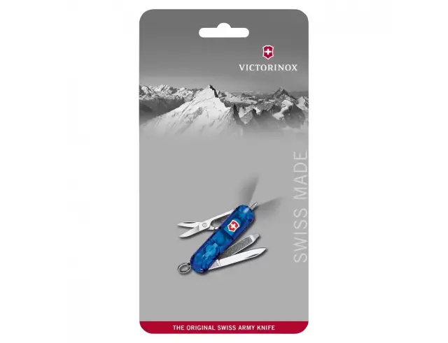 Ελβετικός Σουγιάς Victorinox Signature Lite με 7 λειτουργίες και μήκος 5.8cm - Blue Transparent0.6226.T2 3