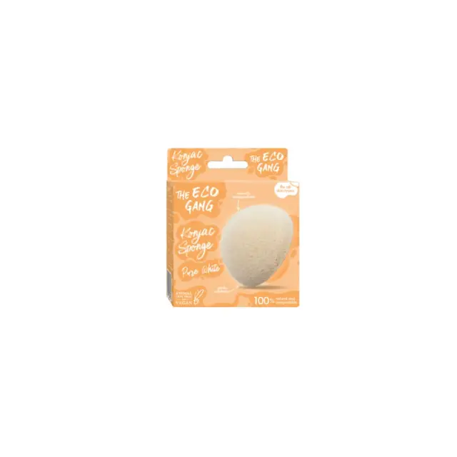 The Eco Gang Konjac Sponge Pure White Σφουγγάρι Προσώπου 1τμχ