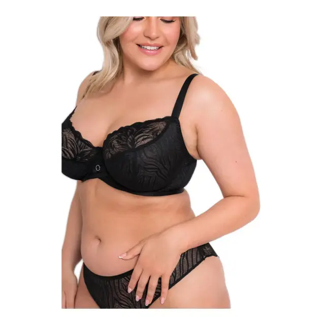 Curvy Kate Γυναικείο Σουτιέν Μεγάλα Μεγέθη Lace Daze Balcony, Χρώμα Μαύρο 3