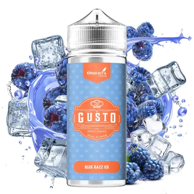 Blue Razz Ice 20ml (120ml) – Gusto by Omerta