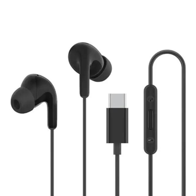 Xiaomi Type-C Earphones Ενσύρματα In-Ear Handsfree Ακουστικά USB-C με Μικρόφωνο HD, Drivers 12.4mm, Έλεγχο Έντασης + IP54 – Μαύρα