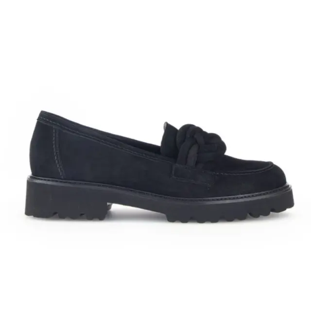 Gabor Μοκασίνια-Loafers Γυναικείο δέρμα Nubuck Μαύρο GAB/55246 17-SCHWARZ