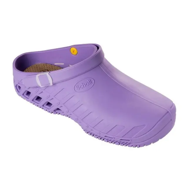 Scholl Evo Clog Professional Ανατομικά Αντιολισθητικά Σαμπό No.38 σε Λιλά Χρώμα 1 Ζευγάρι