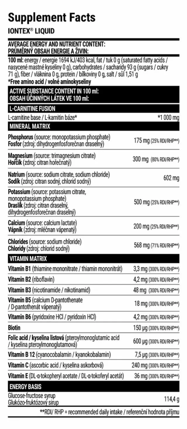 Extrifit Iontex Liquid orange, 1000-ml 2