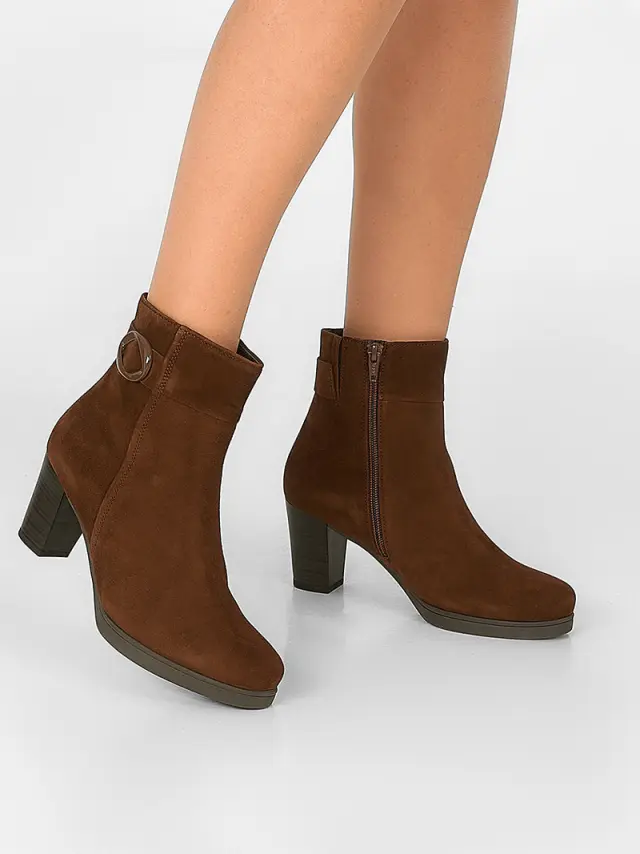 Gabor Μποτάκια Γυναικείο δέρμα Nubuck Καφέ GAB/52081 33-CACAO 2