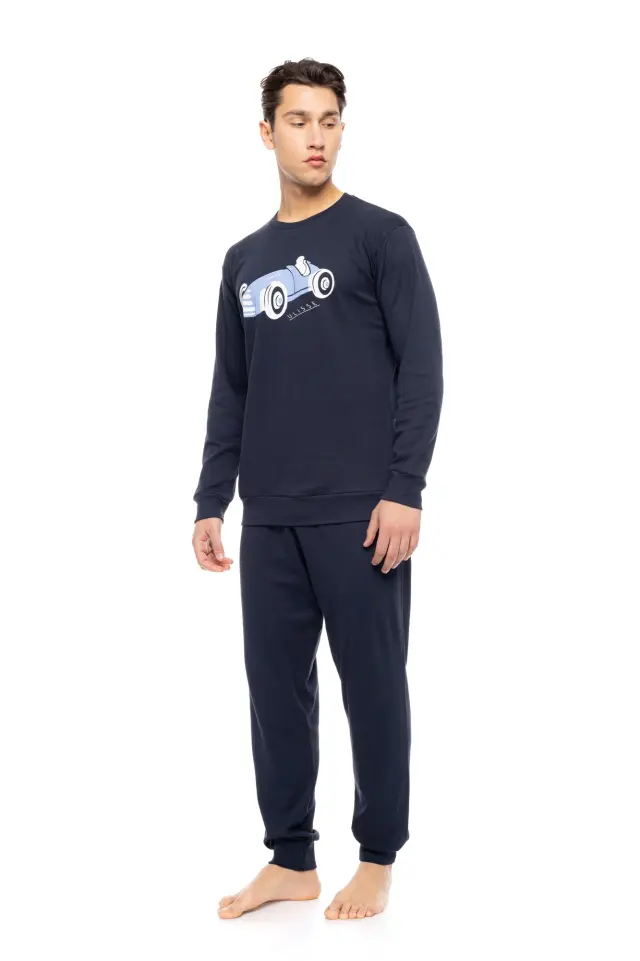 WN-M119 - Indigo Blue - PIJAMA T-SHIRT RACE NOS 3
