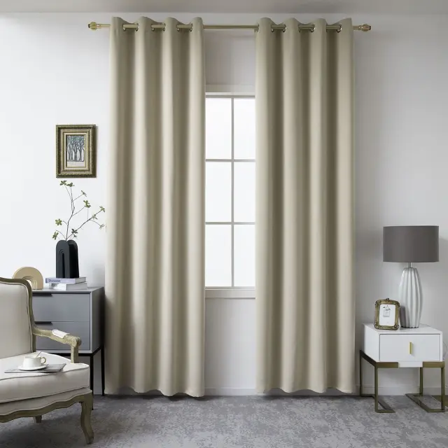 Beauty Home Ύφασμα κουρτίνας Blackout σκίασης Ideal Art 8400 Ύφασμα Φ280 Άμμου