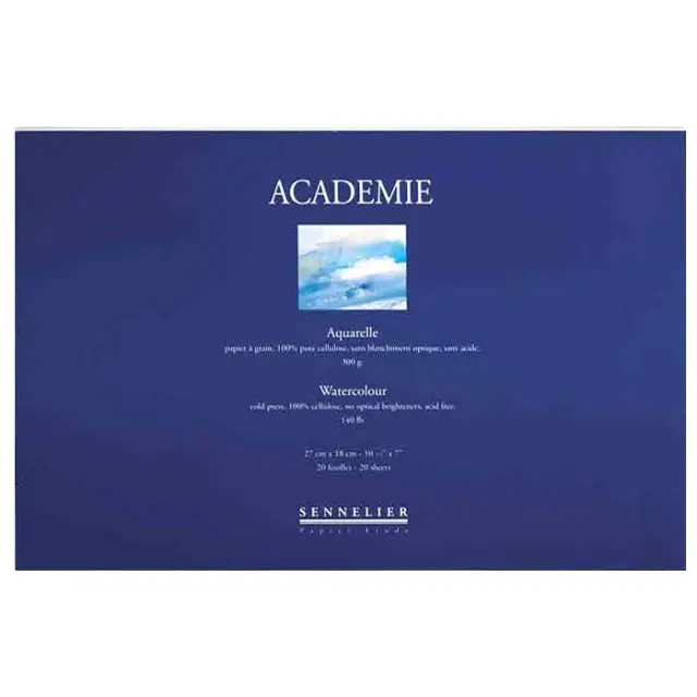 Μπλόκ Sennelier Academie Ακουαρέλας - 27x18cm - 20 Φύλλα