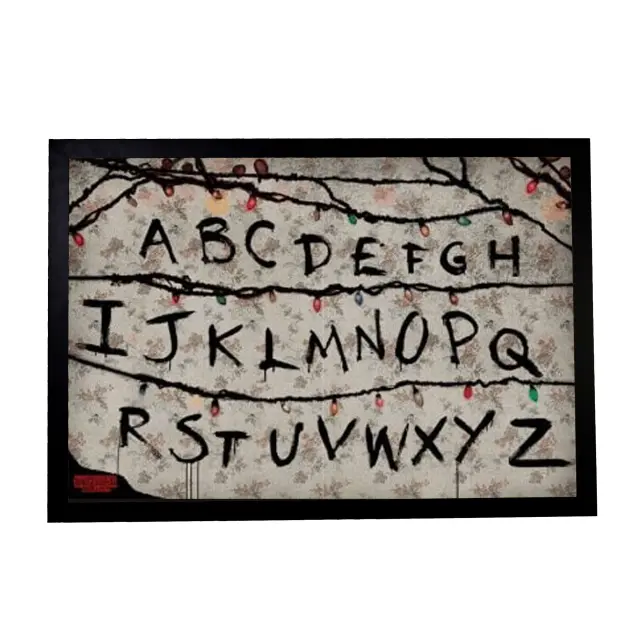 Αφίσα Stranger Things R, U, N 61x91,5εκ Κορνίζα Ξύλινη Χρώμα Μαύρο Με Ακρυλικό Τζάμι Άθραυστο K1041-69