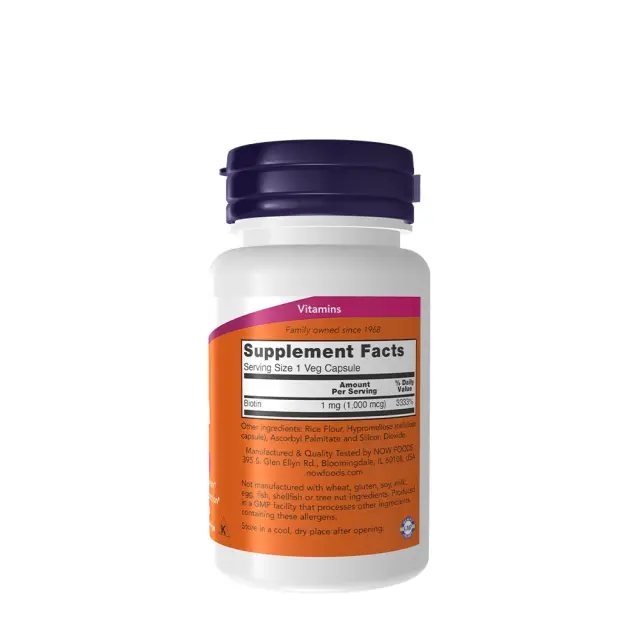 Now Foods Biotin 1000 mcg 2
