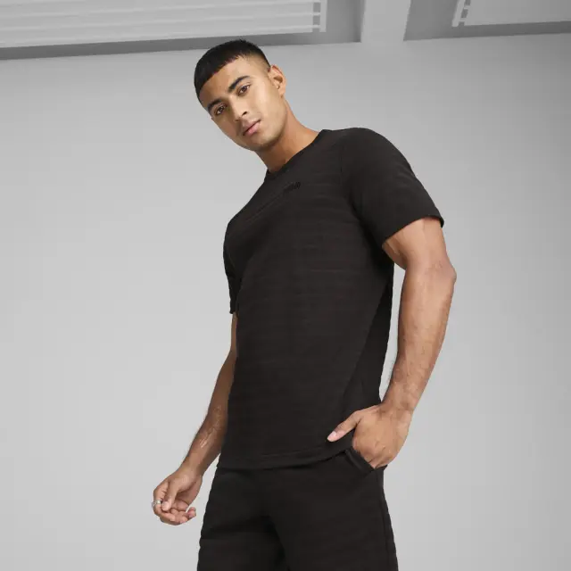 Puma Ess Elevated Tee T-Shirt Black 684722-01 - S