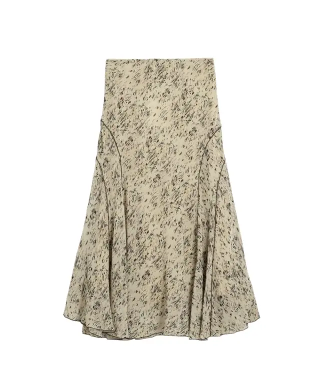 Desigual - Γυναικεία Φούστα Maxi Rishit 26SWFW18-1008 Μπεζ
