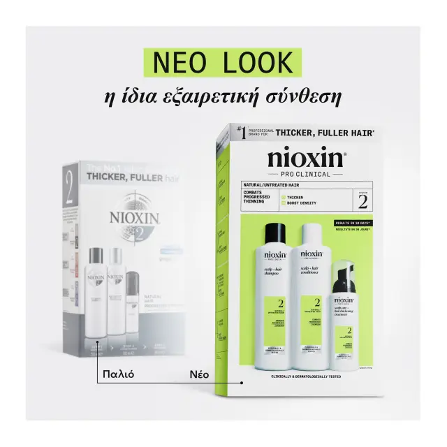 Nioxin Pro Clinical Kit No2 300+300+100ml