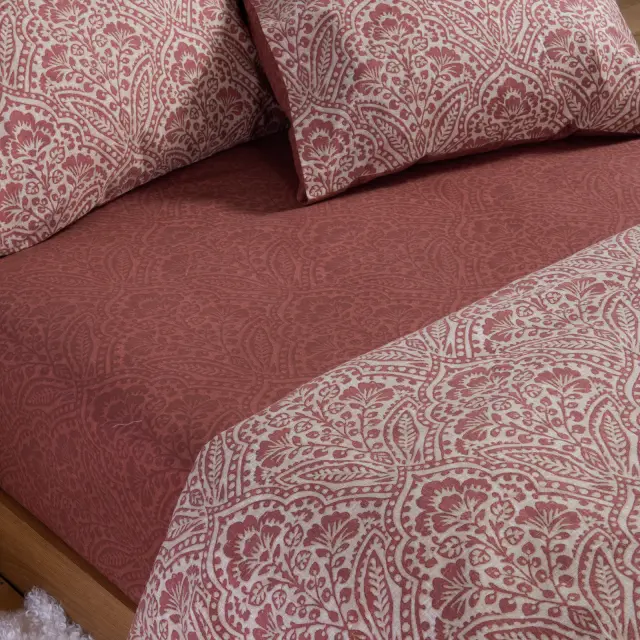 Nef-Nef Homeware Παπλωματοθήκη Marcel Σετ Monh 160x230 Κόκκινο 3