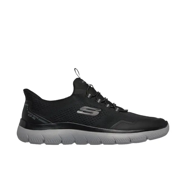 Skechers Slip-Ins Bungee Sneaker Summits (233045-BKCC) - Μαύρο-Γκρί