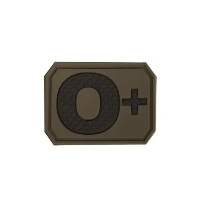 Mil-Tec OD 3D Blood Type Patch O Positive Olive-Σήμα Ομάδα Αίματος Ο Θετικό Χακί - 06-Χακί-Olive Green