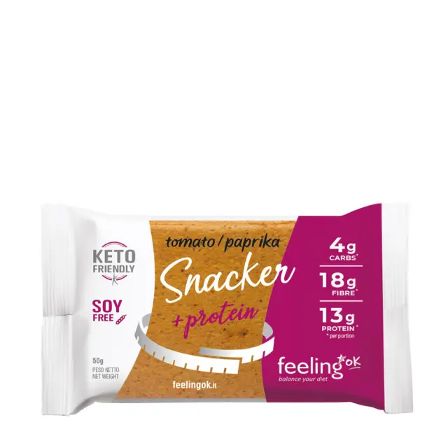 FeelingOK High Protein+Fiber Snacker Tomato and Paprika, 50 g