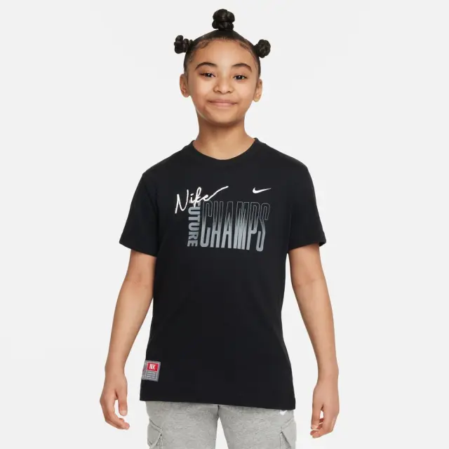 Nike Dri-FIT ΠΑΙΔΙΚΗ ΜΠΛΟΥΖΑ (FN9649-010) - Μαύρο - S 8-10 ετών