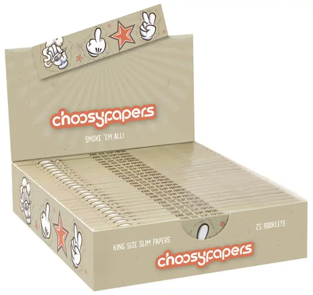 Choosypapers Χαρτάκια King Size Slim 32φ. - Comic Hands 2