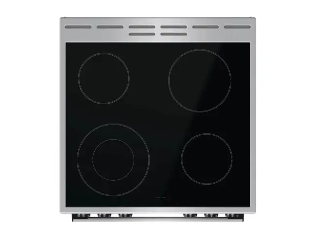 Κουζίνα Gorenje GECS6C70XC με κεραμικές εστίες, χωρητικότητα φούρνου 71L, 11 λειτουργίες ψησίματος και ενεργειακή κλάση Α - Silver GECS6C70XC 3
