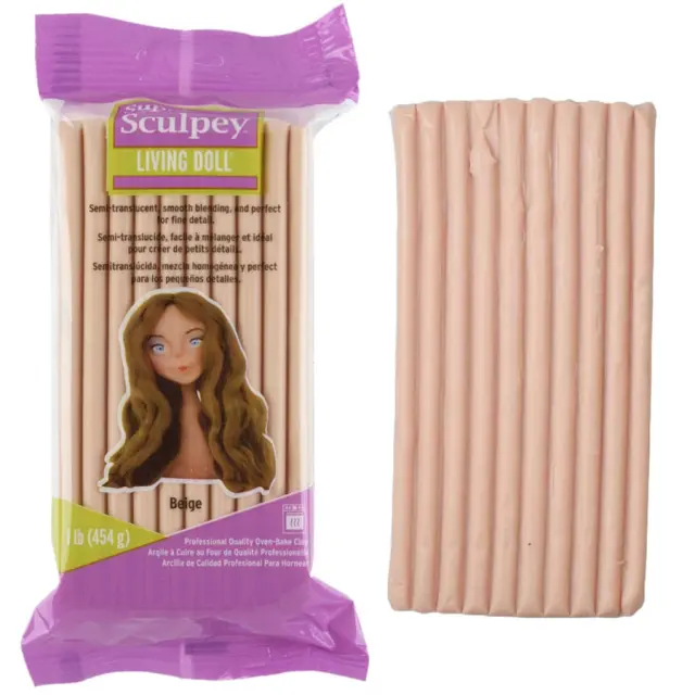 Πηλός Super Sculpey Living Doll - Beige - 454gr