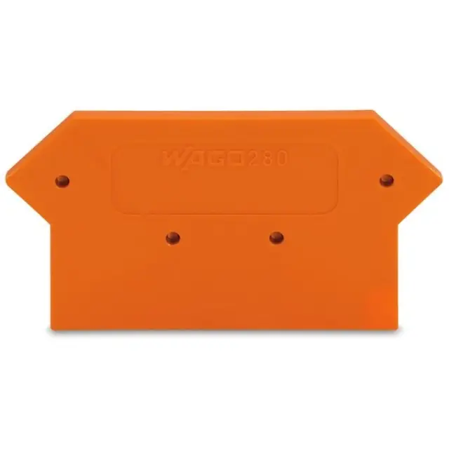 End and intermediate plate 2.5 mm thick orange