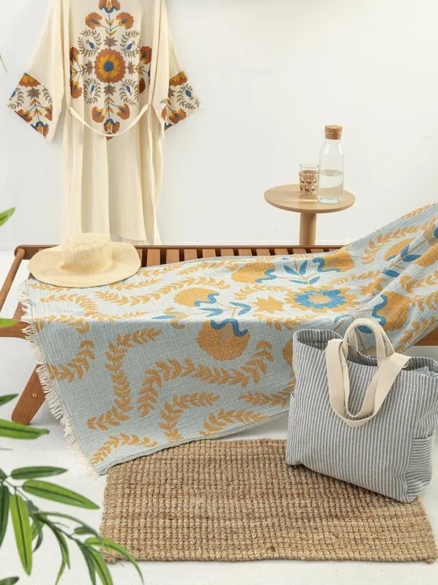 Νεσεσέρ Θαλάσσης 20x21x5 Palamaiki Pouch Blue 70% Βαμβάκι-30% Πολυέστερ 2