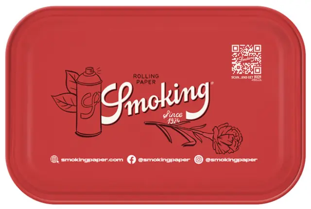 Smoking Rolling Tray Δίσκος Small - Skull Tempus Fugit (28x18cm) 2
