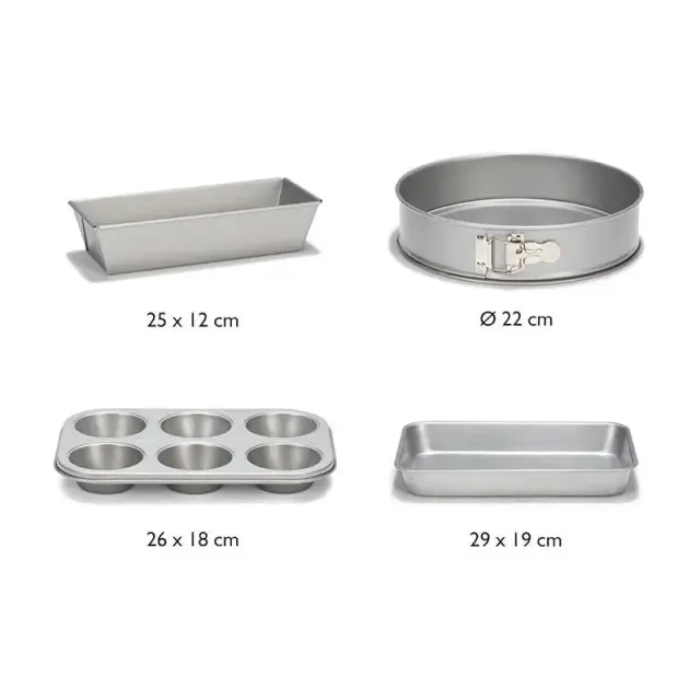 Patisse Αντικολλητικά Σκεύη Silver Top Σετ 4 Τεμαχίων