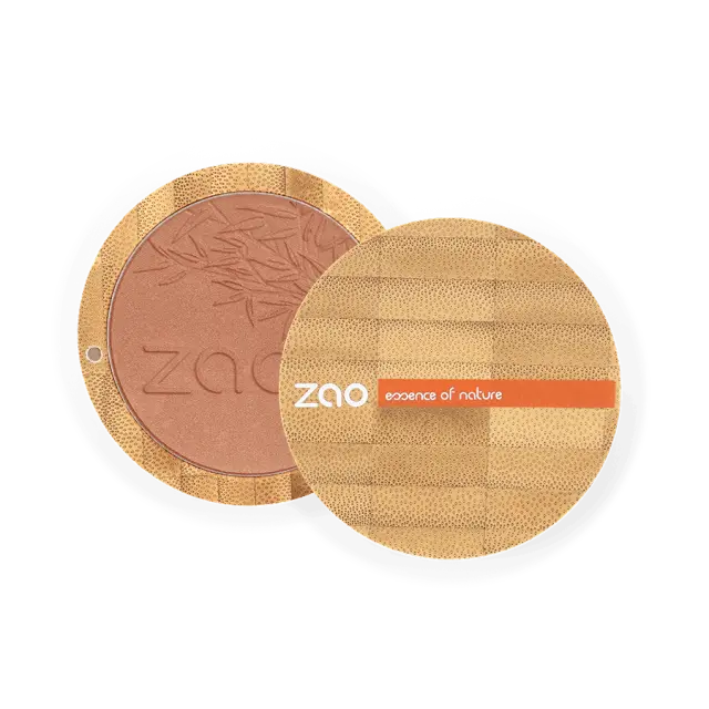 Zao Organic Compact Blush – Βιολογικό compact ρουζ με φυσικό, φωτεινό αποτέλεσμα - Zao 325 Golden Coral