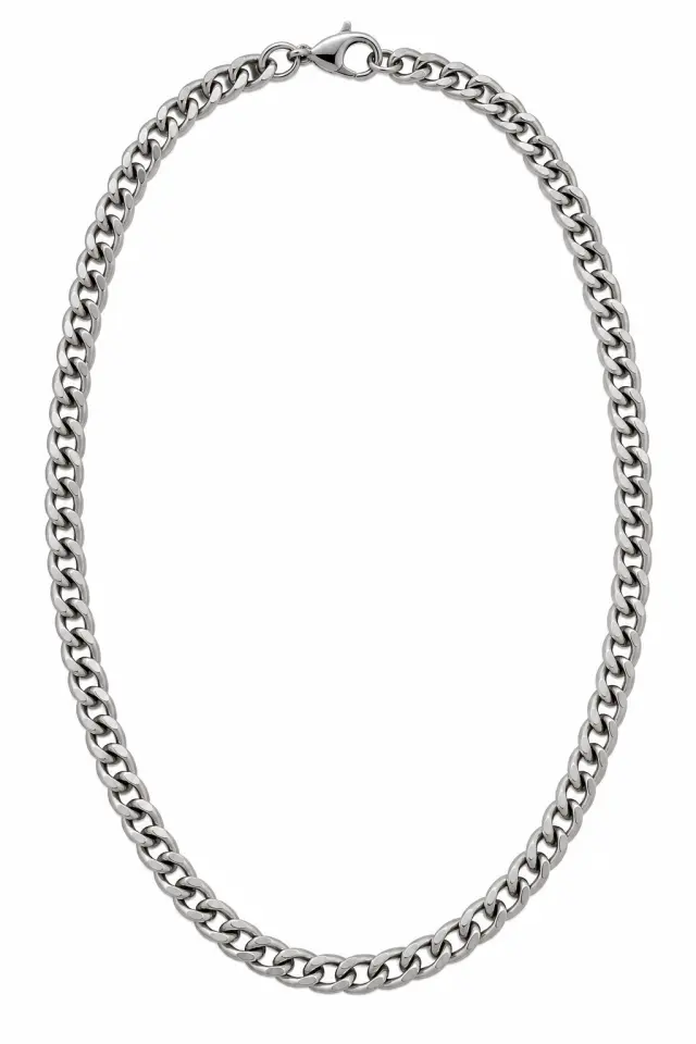 Ghetto Silver Chain Necklace 50cm – Unisex