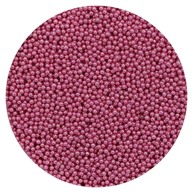 Χάντρες γυάλινες μικρές (Glass microbeads) Pentart 0,8-1mm 40gr, Ροζ 2