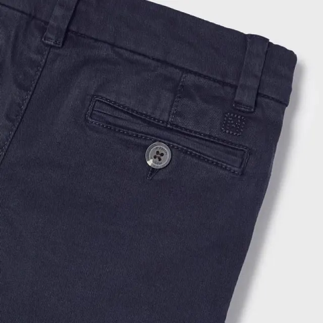 Baby 6 μηνών έως 4 ετών Παντελόνι λοξότσεπο slim fit ECOFRIENDS βασικό ναυτικό μπλε - 3Ε 2
