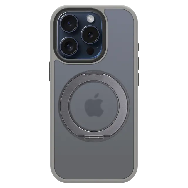 Tactical MagForce Hyperstand Cover for Apple iPhone 15 Pro Light Grey 3