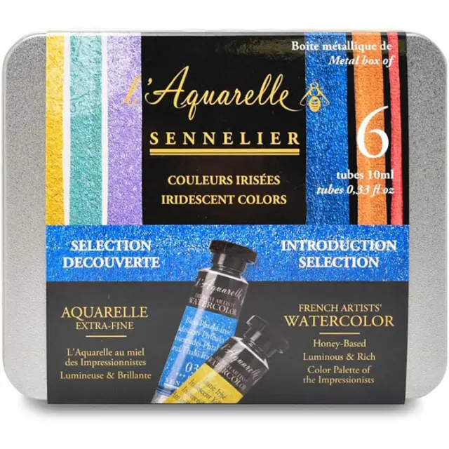 Σετ Ακουαρέλες Sennelier Σωληνάρια 10ml - 6 Ιριδίζοντα Χρώματα Introduction