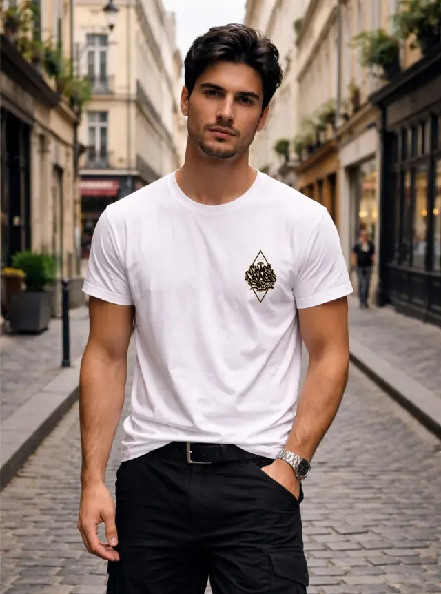 T-shirt Noshame® Λευκό με τύπωμα Chaos - 152652 - XXL 2