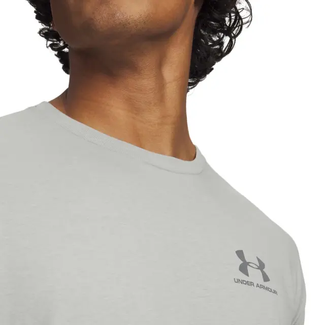 Under Armour Men's Sportstyle Left Chest Shortsleeve T-Shirt Γκρι Ανοιχτό 1326799-069 (Under Armour) 3