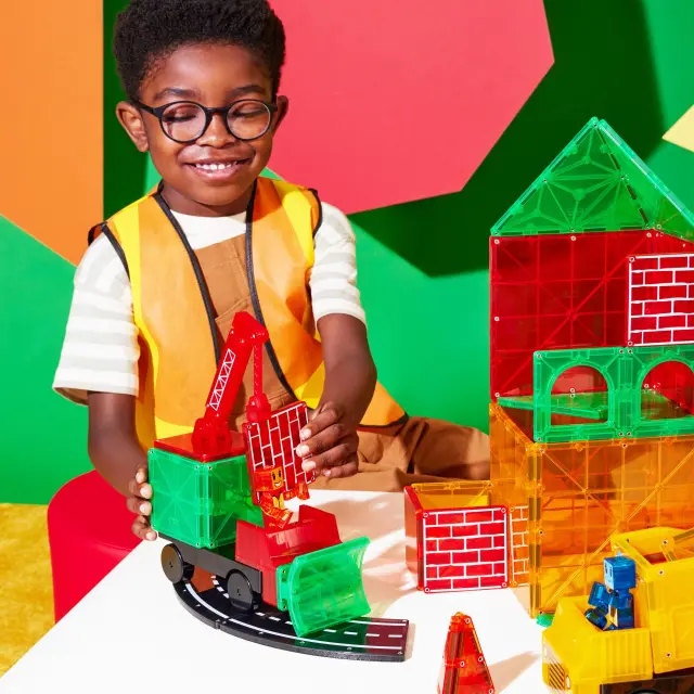 Magna-Tiles Μαγνητικά Πλακίδια Builder XL 50 Κομμάτια (3+ ετών) 242050 2