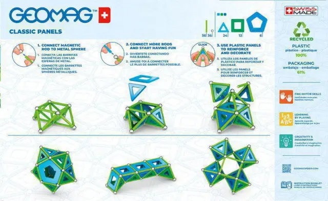 Geomag Σετ Classic Panels 114 - Green 2