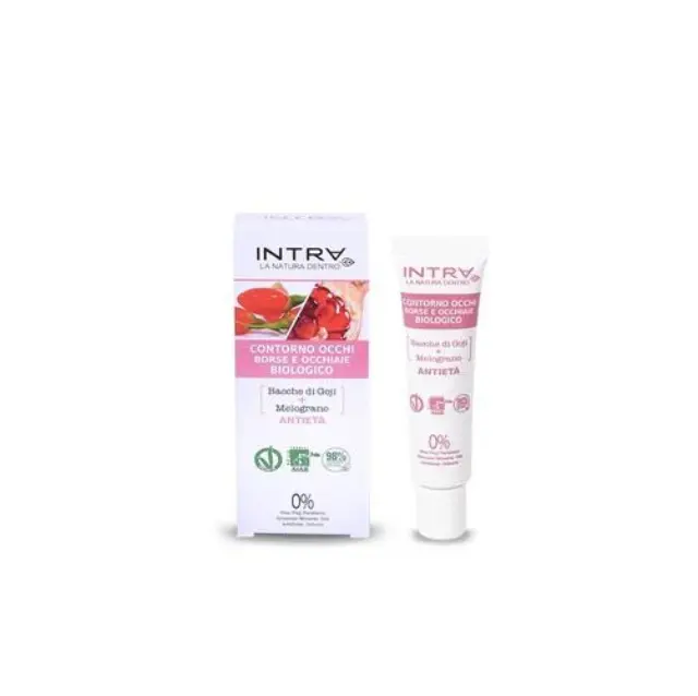 Intra Organic Antietà Goji Berries & Pomegranate Eye Contour Treatment Αντιρυτιδική Κρέμα Ματιών, 15ml