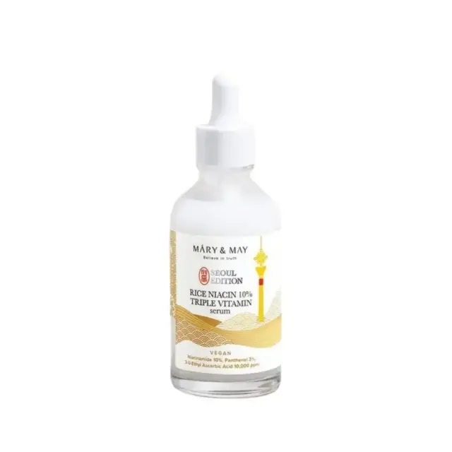 Mary & May - Brightening Facial Serum Rice niacin 10% Triple Vitamin Serum Βιταμινούχος ορός για ομοιόμορφο δέρμα 80ml