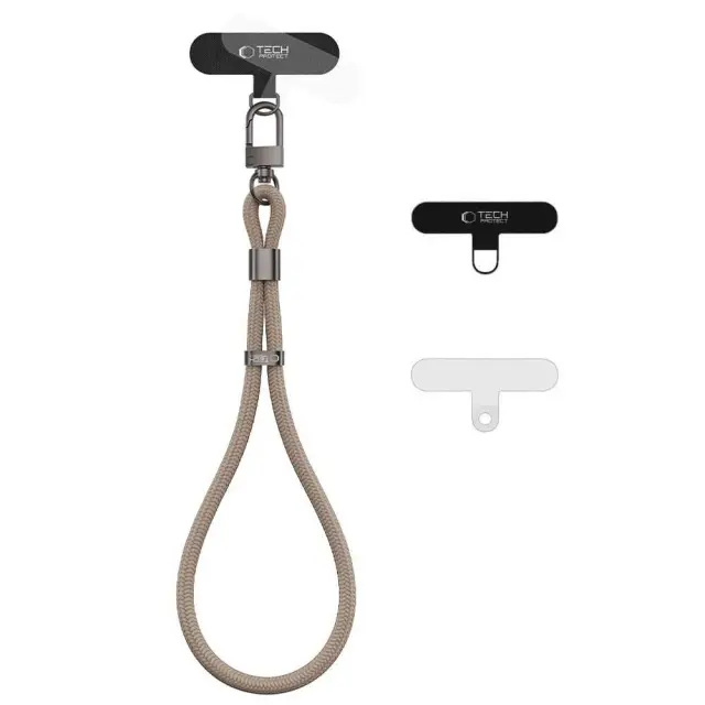 Tech-protect C11s Rope Wrist Strap Mocha Beige 3