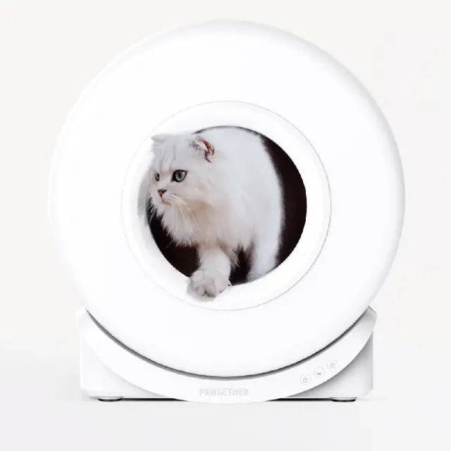 Pawgether Smart Cat Litter Box Comfy Έξυπνη Λεκάνη Υγιεινής για Γάτες 50L 52x55x45cm Λευκό