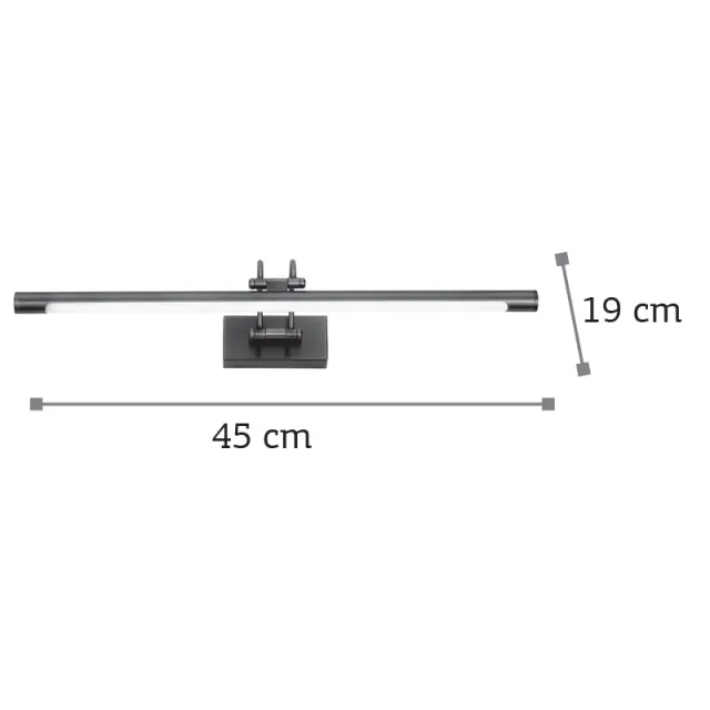 InLight Επιτοίχιο φωτιστικό LED 8W 3000K από οξυντέ μέταλλο και ακρυλικό D:45cm (1044-Β-Οξυντέ) 3